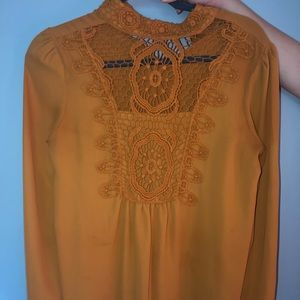 Never worn mustard shirt, xhilaration